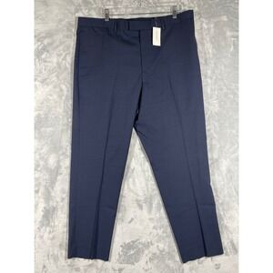Banana Republic Marzotto Performance Wool Tapered Fit Dress Pants 38x30 Navy NEW